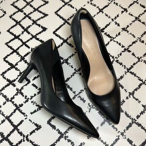 KELLY & KATIE Women’s Black Leather Pumps - US Size 8 M - EUC